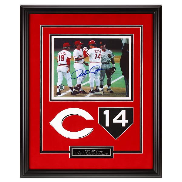 Pete Rose Cincinnati Reds 20x16 Signed 8x10 GFA (1 of 1)