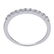 14K White Gold Plate Pave Band Ring-SZ 8 - 2