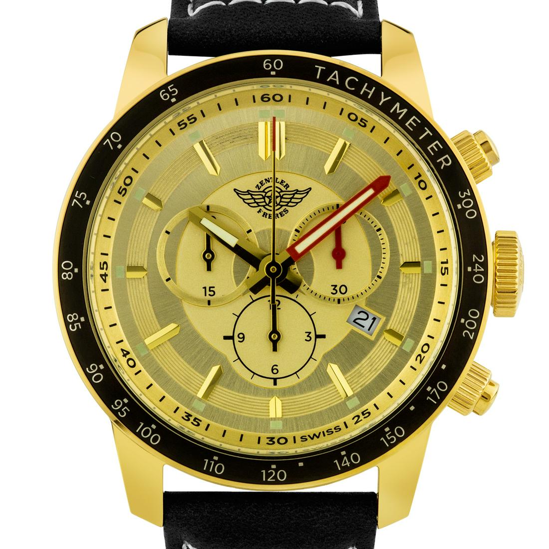 Zentler Freres Swiss Chronograph Oracle Mens Watch (1 of 3)