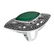 Sterling Silver Green Agate & Marcasite Ring-SZ 8 - 2