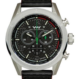 Weil & Harburg Peake Mens Swiss Chronograph Watch: Movement:_x000D__x000D_Material:_x000D__x000D_Water Resistance:_x000D__x000D_Case Diameter:_x000D__x000D_Case Thickness:_x000D__x000D_Closure Type:_x000D__x000D_Dial Window