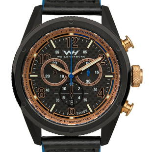 Weil & Harburg Peake Mens Swiss Chronograph Watch: Movement:_x000D__x000D_Material:_x000D__x000D_Water Resistance:_x000D__x000D_Case Diameter:_x000D__x000D_Case Thickness:_x000D__x000D_Closure Type:_x000D__x000D_Dial Window