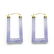 14K Gold Lavender Jade Hinged Earrings