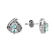 Sterling Silver Aquamarine & White Topaz Earrings - 2