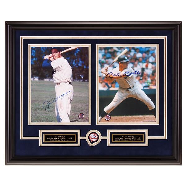Joe DiMaggio & Mickey Mantle Yankee Greats Signed (1 of 1)