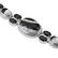 Silver White Buffalo & Spine Bracelet 8.2" - 2