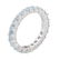 Sterling Silver Gemstone Eternity Band Ring-SZ 8 - 2