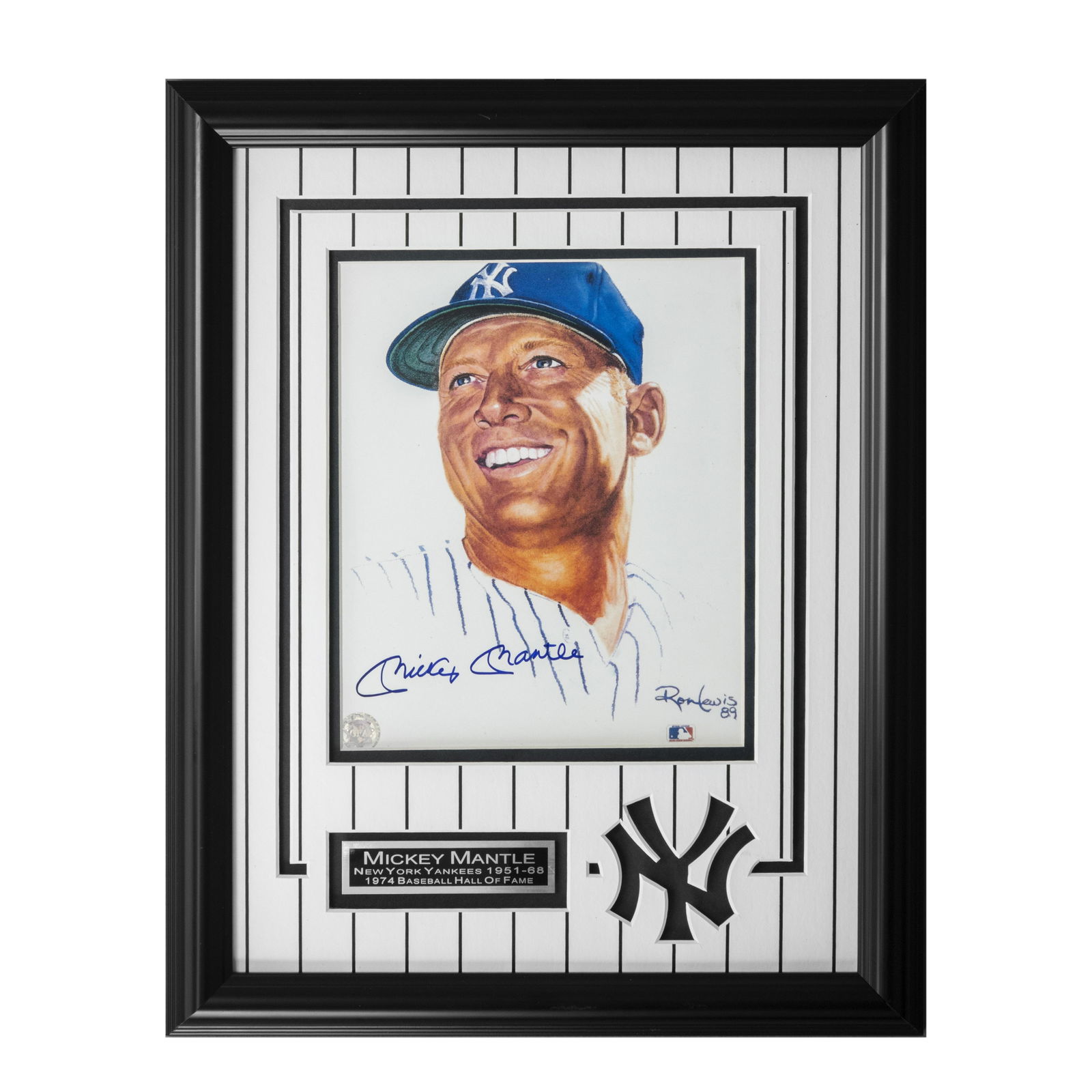 Mickey Mantle New York Yankees Framed Signed GFA (1 of 1)
