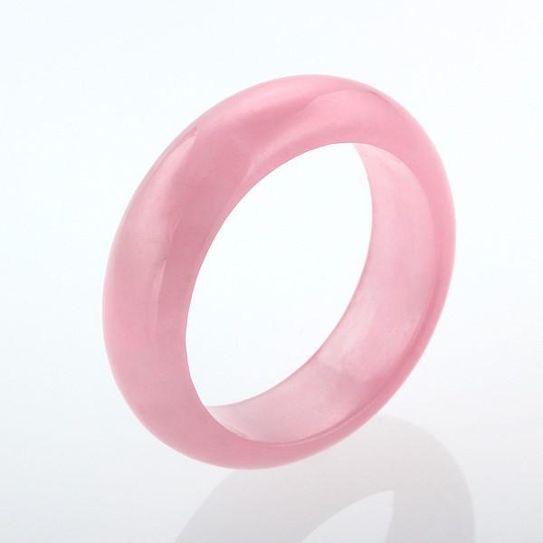 Pink Jade Stone Ring Size 8 (1 of 1)