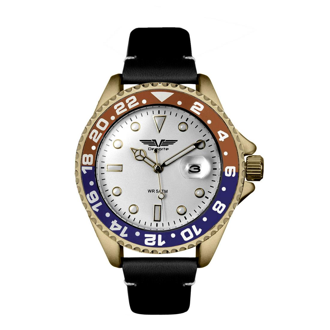 Deporte Pacific Mens Diver Style Watch with Leather (1 of 3)