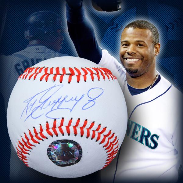 Ken Griffey Jr. Seattle Mariners Signed Baseball GFA (1 of 1)