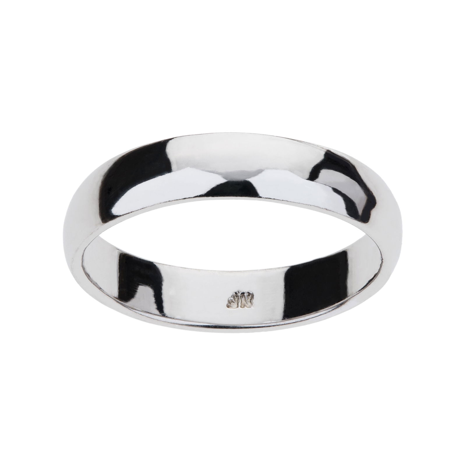 Silver Tone Band Ring-SZ 9 (1 of 2)