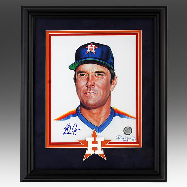 Nolan Ryan Houston Astros 12x16 Framed signed GFA (1 of 1)