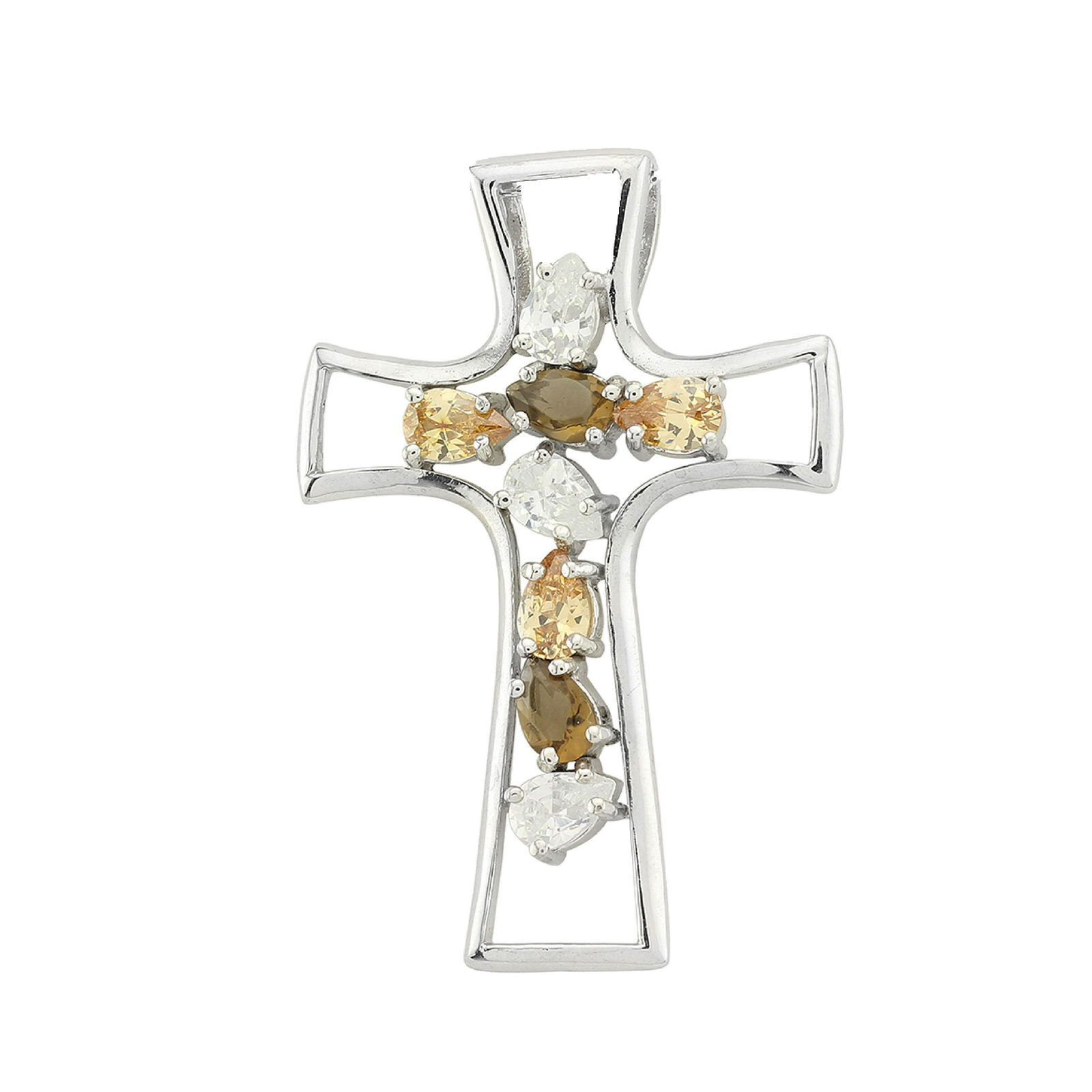 Large Sterling Silver Cross Pendant (1 of 1)