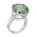 Silver 11.70ct Green Amethyst Solitaire Ring-SZ 5 - 3
