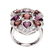 Silver 7.68ctw Multi Garnet & Topaz Ring-SZ 7 - 2