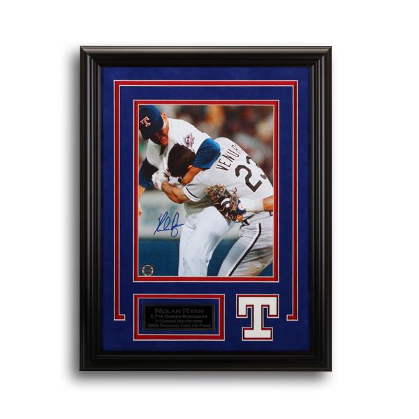 Nolan Ryan Texas Rangers Frame Signed 8x10 GFA (1 of 1)