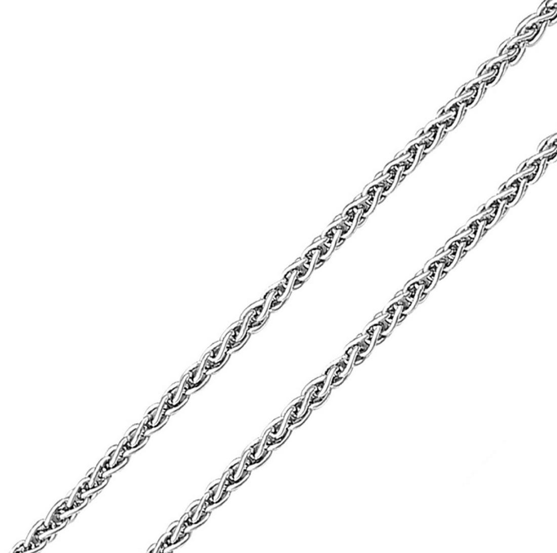 18 Inch Sterling Silver Spiga Wheat Chain Necklace (1 of 1)
