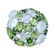 Silver Moonstone & Gemstones Dome Shaped Ring-SZ 9