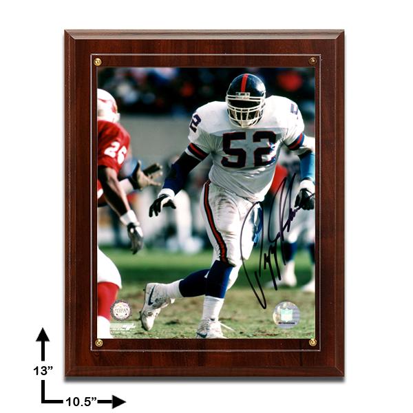 Pepper Johnson New York Giants Signed GFA Plaque (1 of 1)