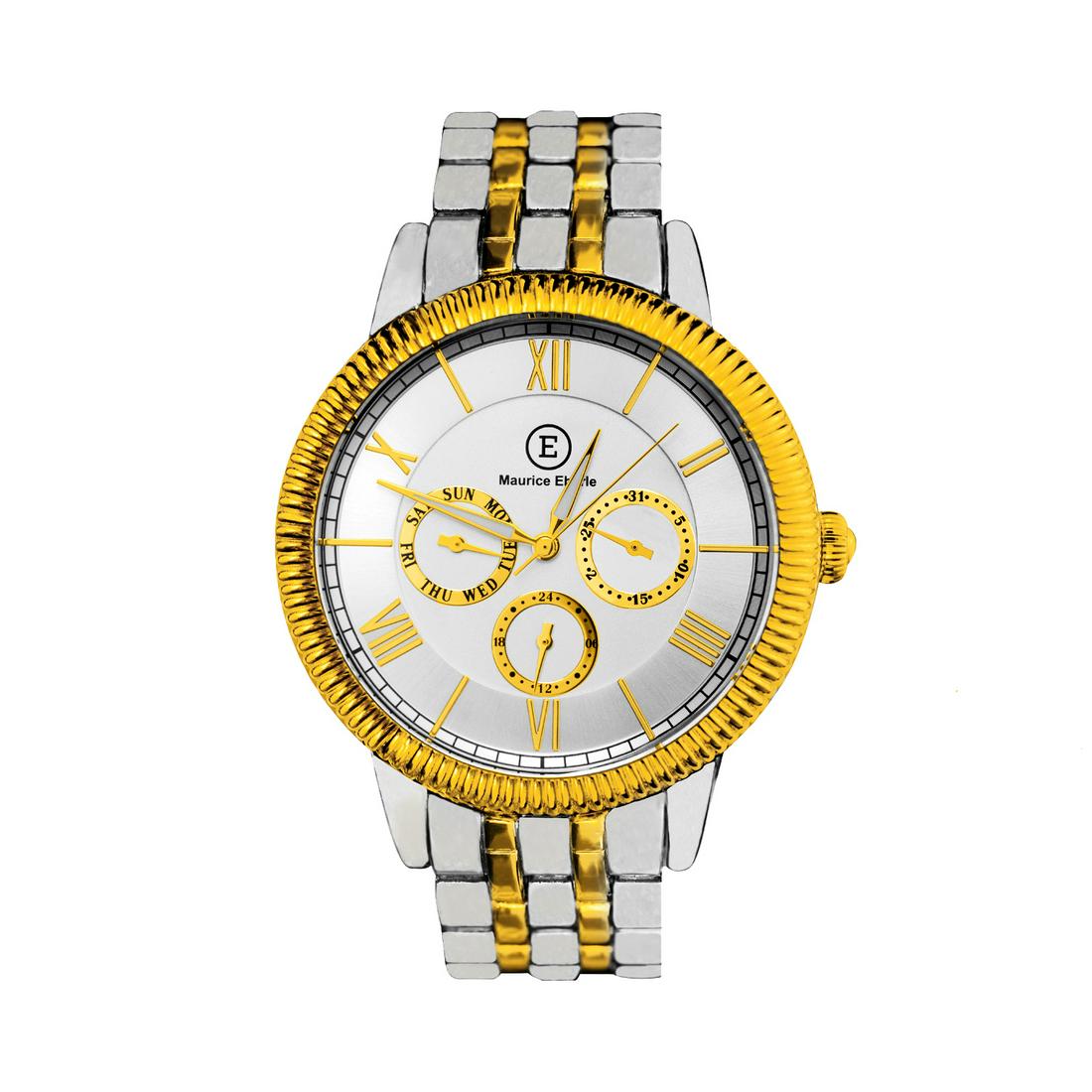 Maurice Eberle 43mm Case Two Tone Bracelet Watch (1 of 3)