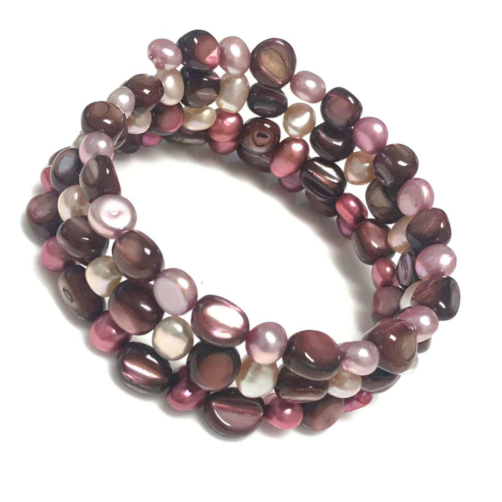 Multi Colored Slip On Bangle Bracelet (1 of 1)