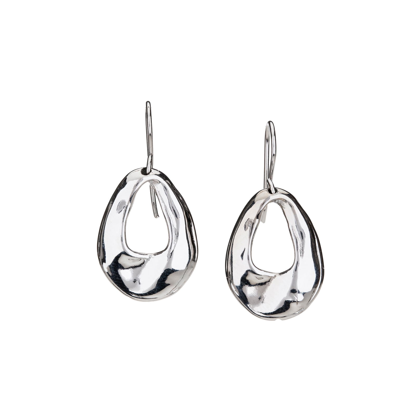 Silver Tone Open Drop Earrings (1 of 2)