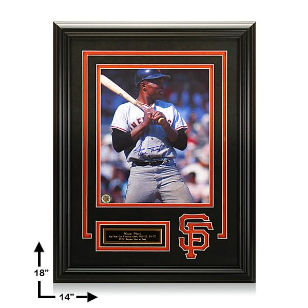 Willie Mays San Francisco Giants Signed GFA: Willie Mays, the Say Hey Kid, played with enthusiasm and exuberance while excelling in all phases of the game -- hitting for average and power, fielding, throwing and baserunning. Willie Mays' unquest