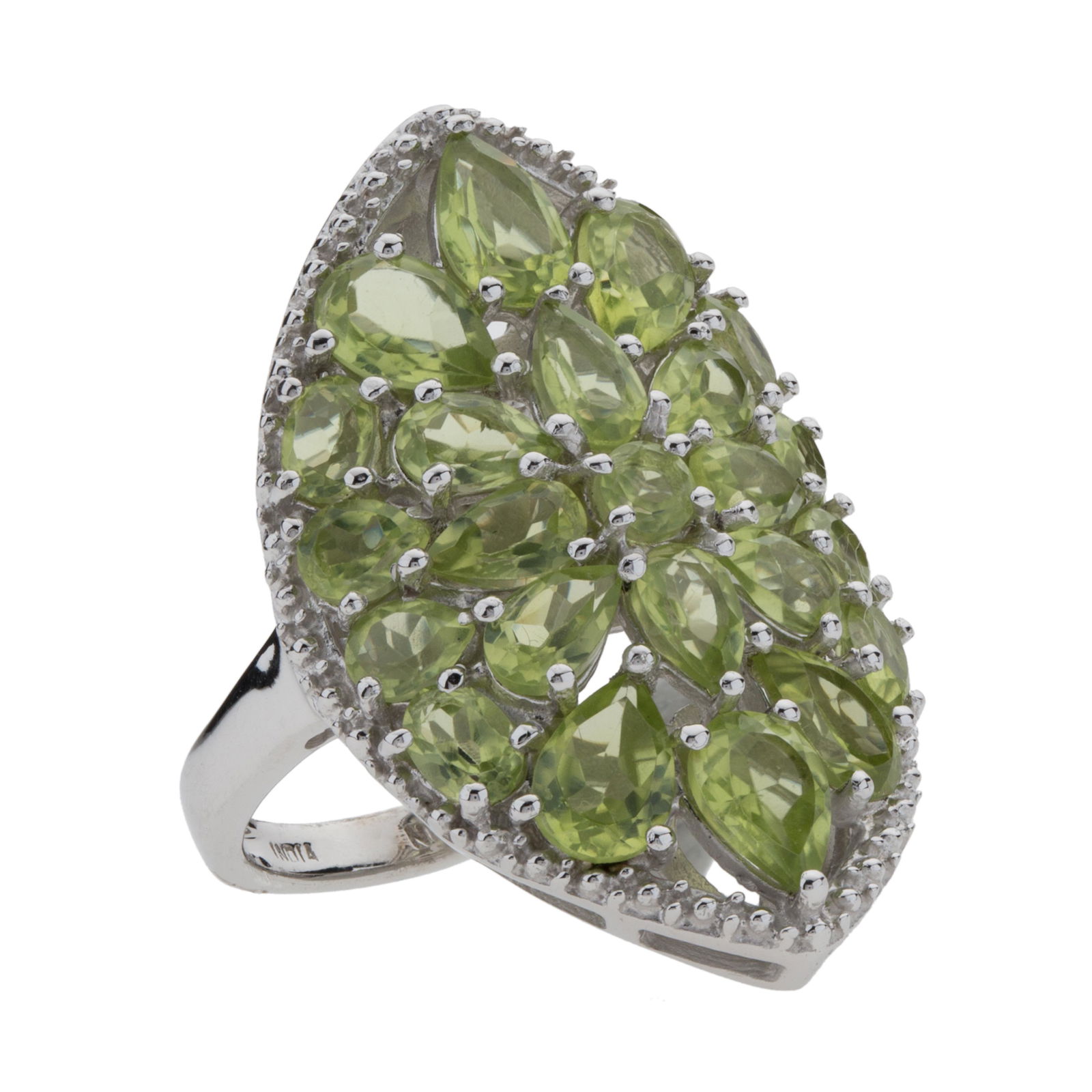 Sterling Silver 4.85ct Period Shield Ring-SZ 7 (1 of 3)