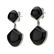 Sterling Silver Black Onyx Fan Drop Earrings