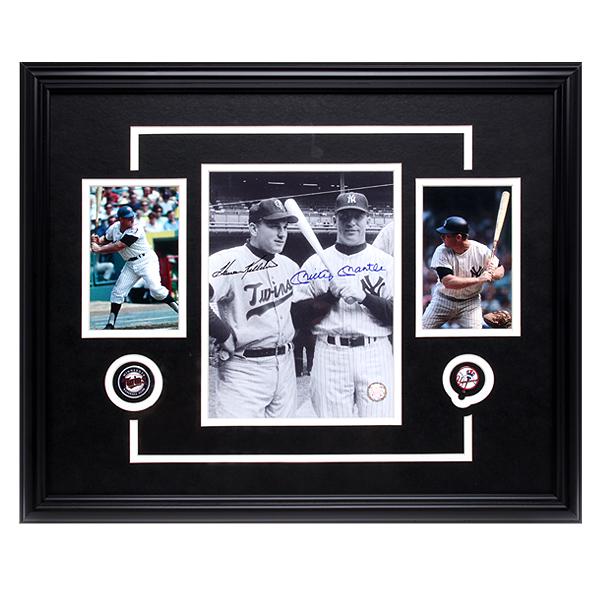 Mickey Mantle & Harmon Killebrew 20x16 Signed GFA: Mickey "The Mick " Mantle from 1951 to 1968 patrolled center field with an unprecedented grace that left all privileged enough to see him play with memories to last a lifetime. Mickey Mantle was a sta