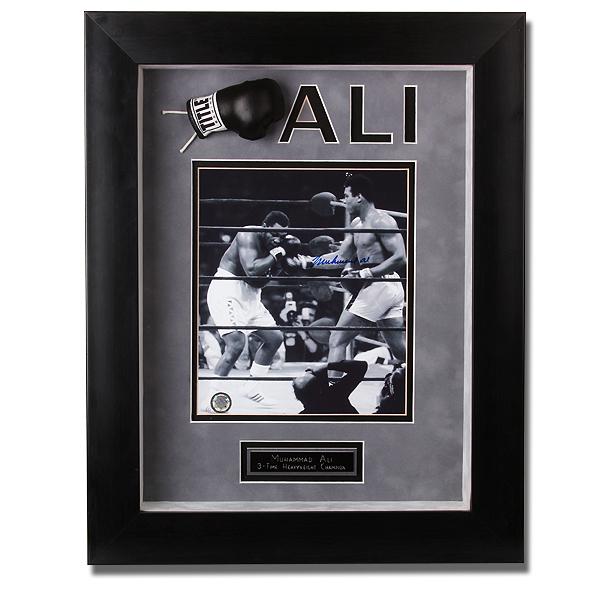 Muhammad Ali 12x16 Showcase Box Signed 8x10 GFA: He's still the most recognizable man on earth. The self-proclaimed "Greatest of All Time," Ali had a pretty good idea of what he was talking about. He became the first man to win the heavyweight title