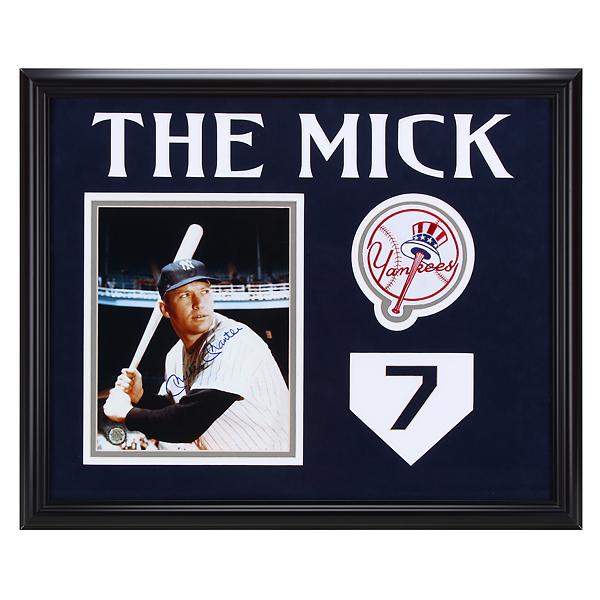 Mickey Mantle New York Yankees Framed Signed GFA: Mickey "The Mick " Mantle from 1951 to 1968 patrolled center field with an unprecedented grace that left all privileged enough to see him play with memories to last a lifetime. Mickey Mantle was a sta