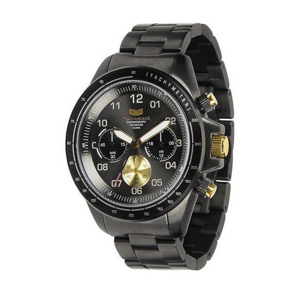 Vestal Men's ZR-2 Watch 43 mm Diameter Case & Dial: The ZR-2 from Vestal draws inspiration from the ZR-3 model you know and love, enclosed in a smaller, more compact 43mm case. This mid-sized chronograph's case is crafted from stainless steel and featu