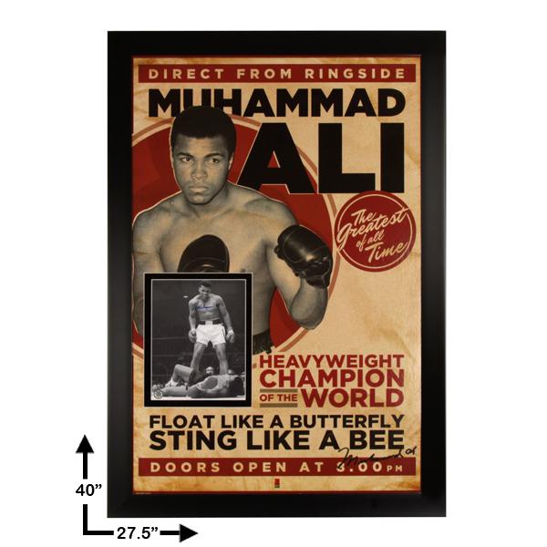 Muhammad Ali Heavyweight Champion Signed GFA: He's still the most recognizable man on earth. The self-proclaimed "Greatest of All Time," Ali had a pretty good idea of what he was talking about. He became the first man to win the heavyweight title