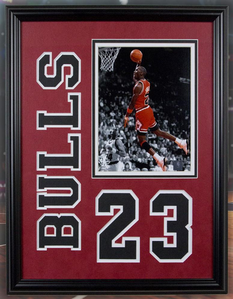Michael Jordan Chicage Bulls 20x16 Showcase Framed: While many call him the greatest basketball player ever and credit him with the tremendous upsurge in NBA popularity, Michael Jordan was unquestionably one of the greatest athletes in U.S. sports hist