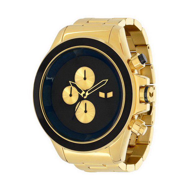 Vestal Men's 53mm Case Analog Display Gold Tone: The ZR-3 is Vestal's largest watch to date. If you're BIG into retro style watches - this is your time to show it. The ZR-3 is an over-sized premium round chronograph. Its stainless steel case constru