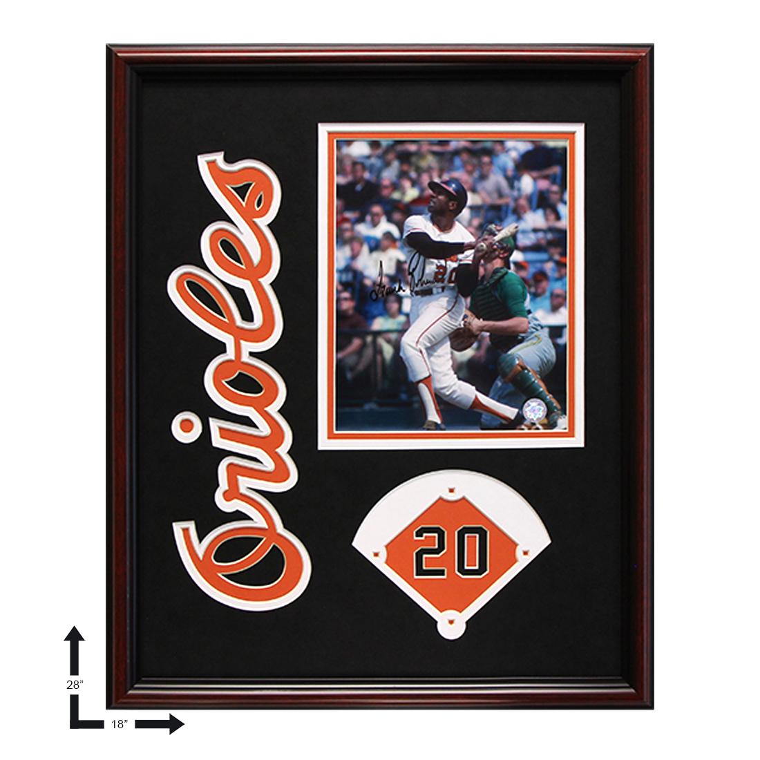 Frank Robinson Baltimore Orioles Signed Frame GFA (1 of 2)