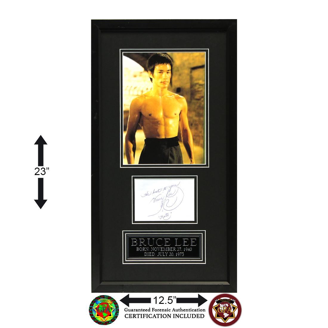 Bruce Lee Signed Cut (1 of 2)