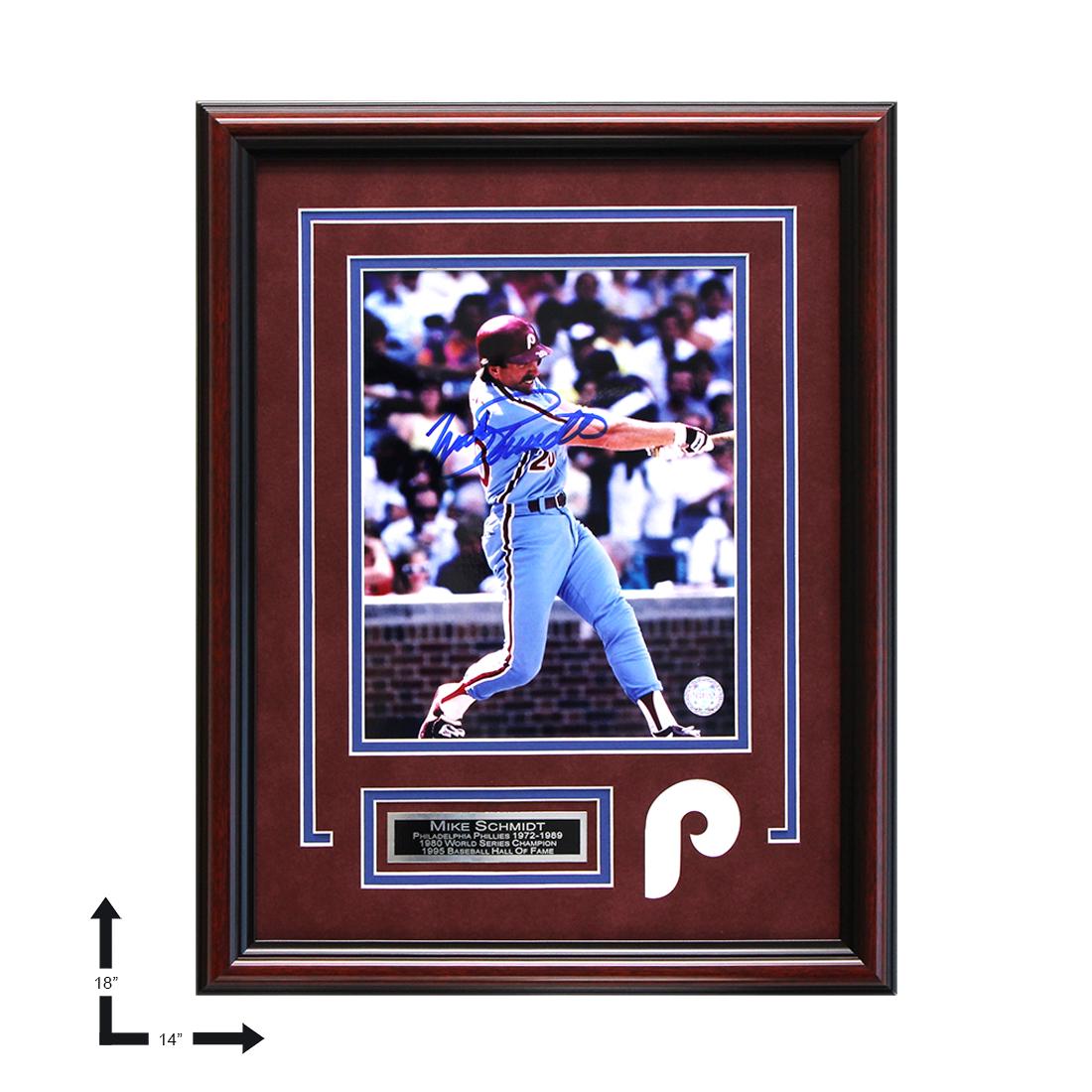 Mike Schmidt Philadelphia Phillies 18x14 signed GFA: Mike Schmidt stands for everything great about the Phillies and the game of baseball itself. He spent his entire 18-year career in Philadelphia, carving out a legacy at third base that few players in 