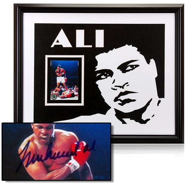 Muhammad Ali Heavyweight Champ 20x16 Framed: He's still the most recognizable man on earth. The self-proclaimed "Greatest of All Time," Ali had a pretty good idea of what he was talking about. He became the first man to win the heavyweight title