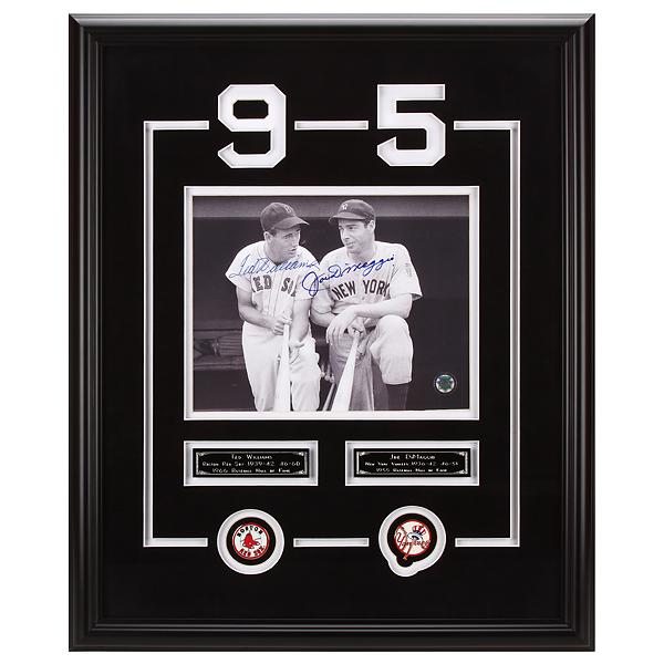 Williams & DiMaggio Baseball Legends Signed GFA: For 10 illustrious seasons, these two legends went head-to-head in direct competition, as they took the ruthless Red Sox vs Yankee rivalry to all new heights. By the time Ted Williams and Joe DiMaggio