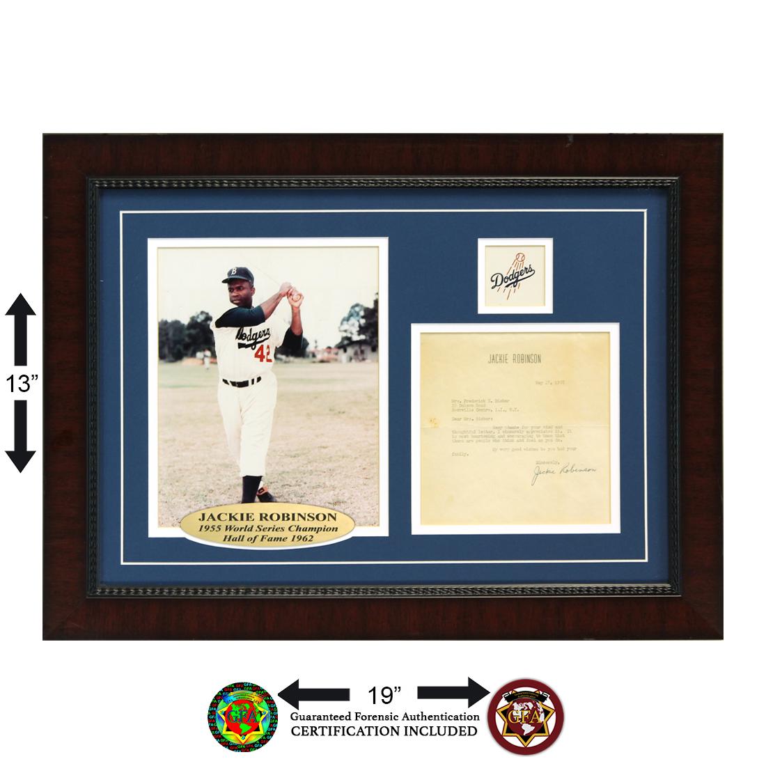 Jackie Robinson Signed Vintage Personal Letter Display (1 of 2)