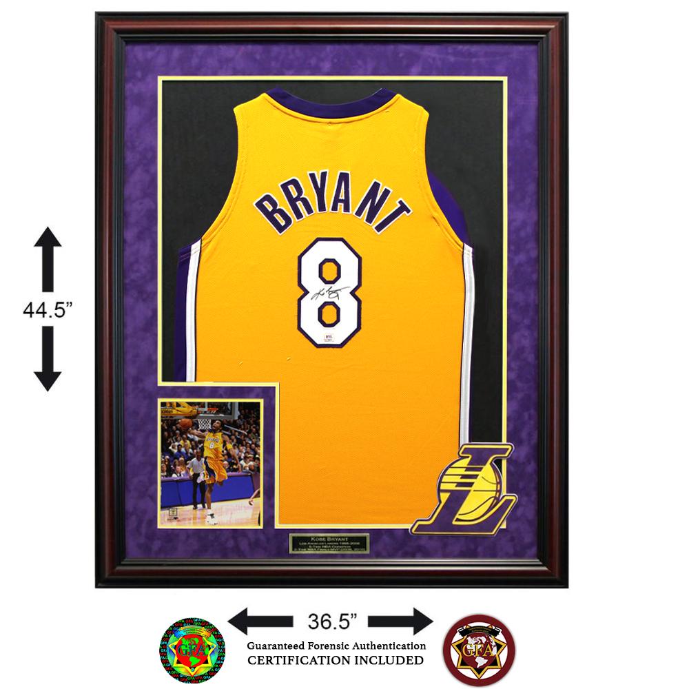Kobe Bryant Los Angeles Lakers Framed Signed Jersey (1 of 2)