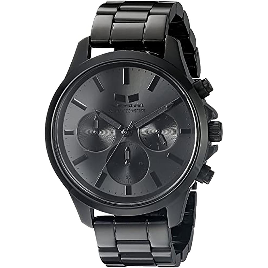 Vestal Unisex Chrono Analog 39mm Case Black Watch: The Heirloom Chrono features a premium Japanese analog quartz chronograph movement, encompassed by 39mm case crafted from 316L surgical-grade steel. Heirloom is the right word for it, because it's a t
