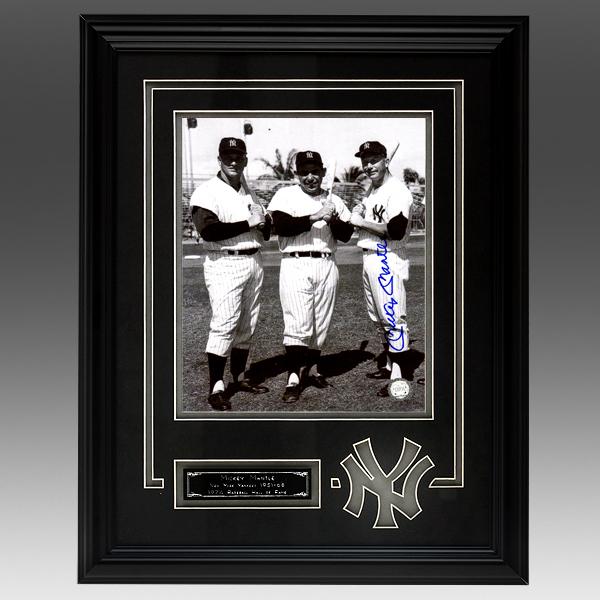 Mickey Mantle New York Yankees Framed Signed GFA: Mickey "The Mick " Mantle from 1951 to 1968 patrolled center field with an unprecedented grace that left all privileged enough to see him play with memories to last a lifetime. Mickey Mantle was a sta