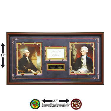 For Auction G Washington T Jefferson Signed 2 X 5 Cut 0002 On Feb 24 21 Dalshire International In Tx For Auction G Washington T Jefferson Signed 2 X 5 Cut 0002 On Feb 24 21 Dalshire International In Tx