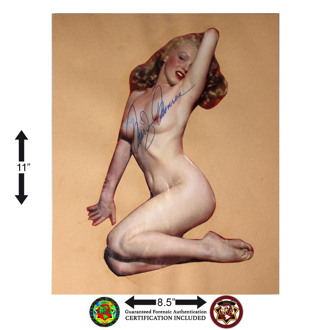 MARILYN MONROE SIGNED MAGAZINE COLOR PHOTOGRAPH (1 of 1)