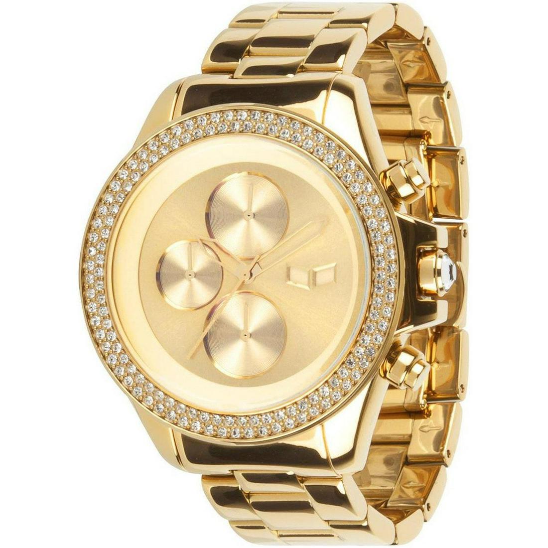 Vestal Swarovski Gold Watch: The ZR2 Swarovski is a lot of glamor captured in the perfectly-sized 43mm case. Its a premium Miyota chronograph wrapped in minimalist magic. A polished stainless steel case includes an extra thick ra