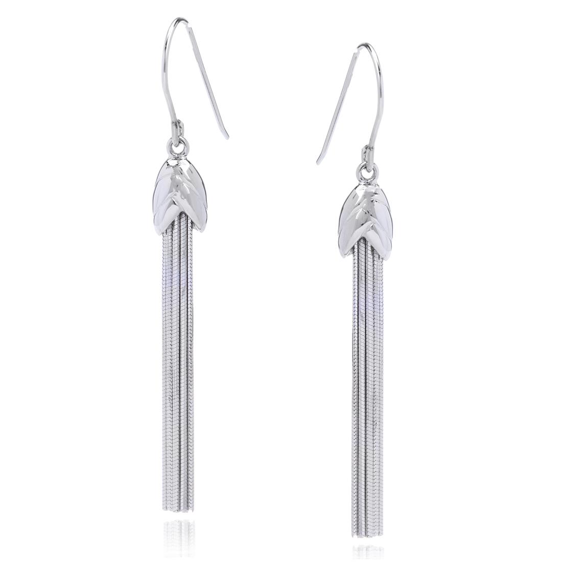 Elle Sterling Silver Tassel Drop Earrings (1 of 2)